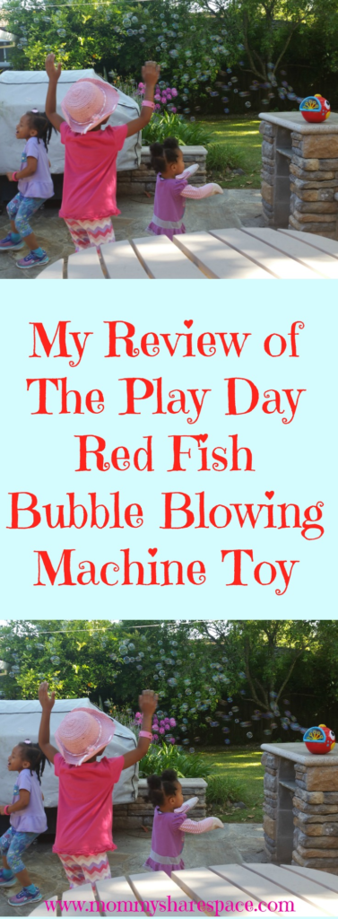 My Review of The Play Day Red Fish Bubble Blowing Machine Toy